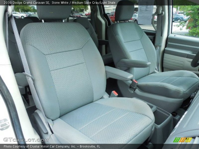 Stone White / Medium Slate Gray/Light Shale 2010 Dodge Grand Caravan SE