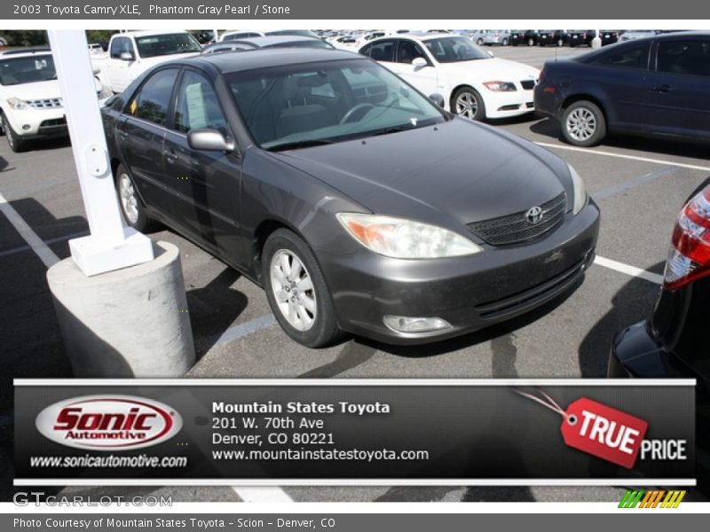 Phantom Gray Pearl / Stone 2003 Toyota Camry XLE