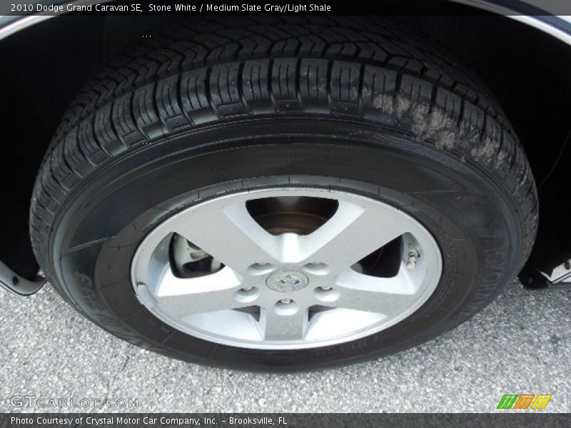 Stone White / Medium Slate Gray/Light Shale 2010 Dodge Grand Caravan SE