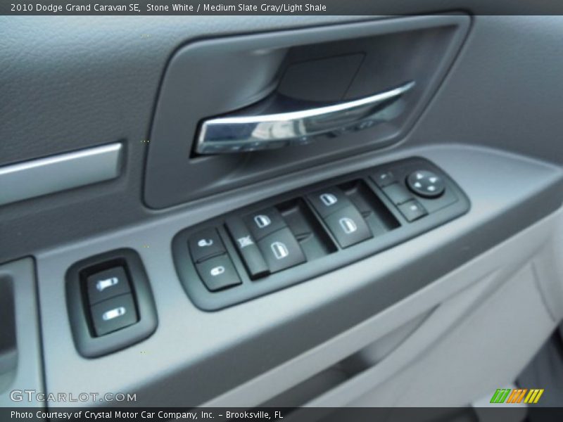 Stone White / Medium Slate Gray/Light Shale 2010 Dodge Grand Caravan SE