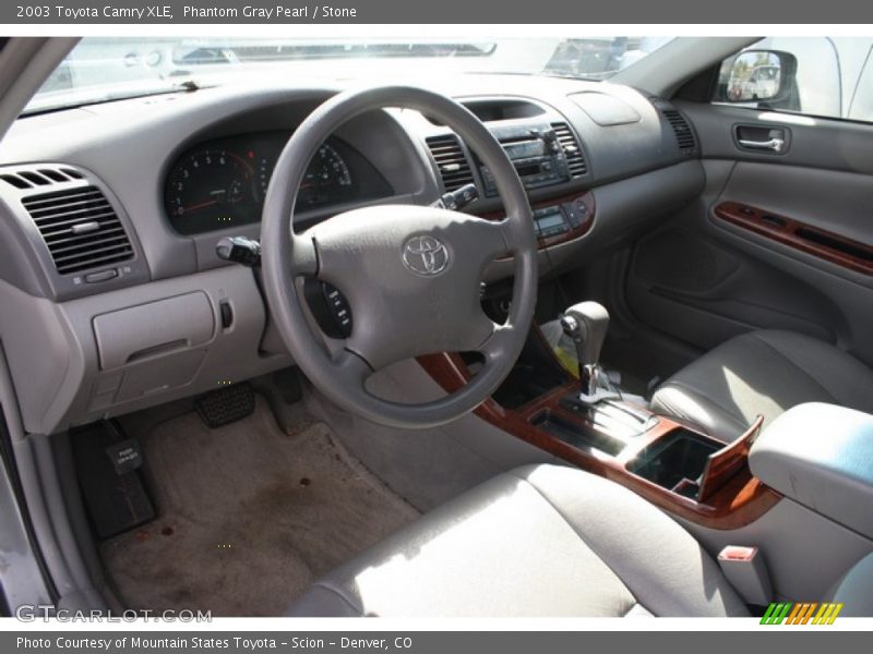 Phantom Gray Pearl / Stone 2003 Toyota Camry XLE