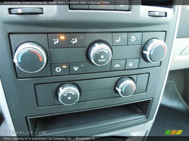 Stone White / Medium Slate Gray/Light Shale 2010 Dodge Grand Caravan SE