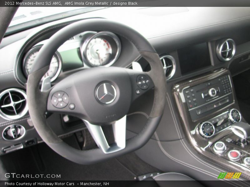 AMG Imola Grey Metallic / designo Black 2012 Mercedes-Benz SLS AMG