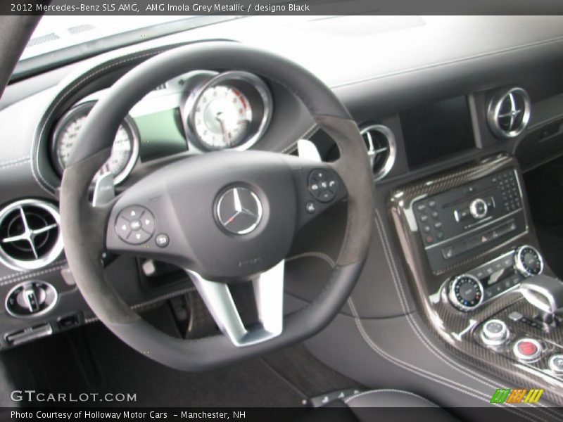 AMG Imola Grey Metallic / designo Black 2012 Mercedes-Benz SLS AMG