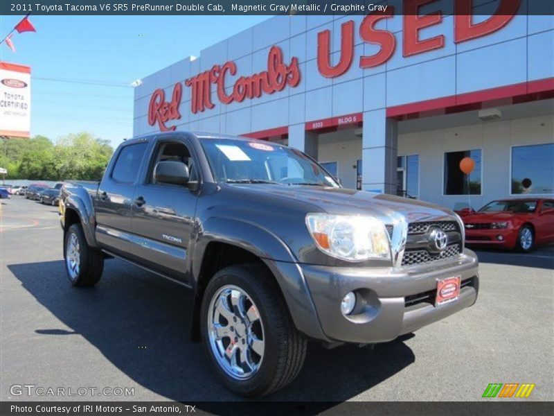 Magnetic Gray Metallic / Graphite Gray 2011 Toyota Tacoma V6 SR5 PreRunner Double Cab