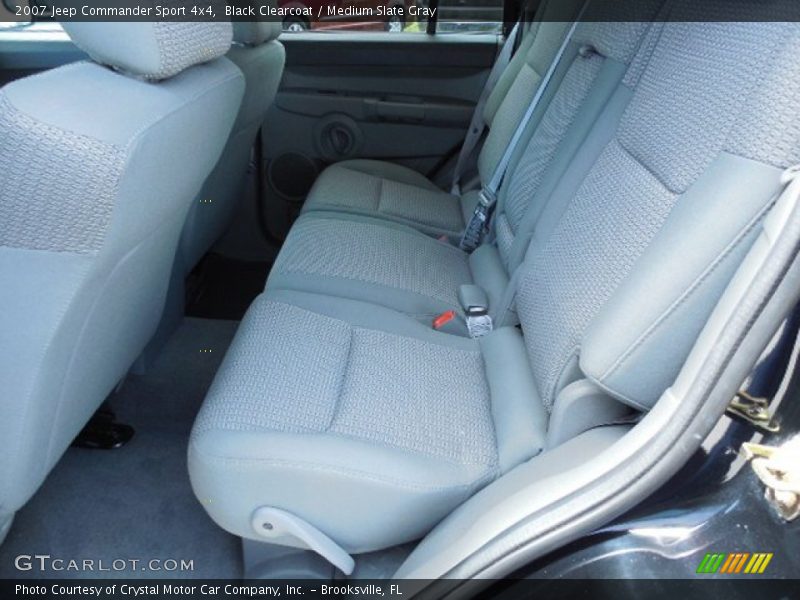 Black Clearcoat / Medium Slate Gray 2007 Jeep Commander Sport 4x4