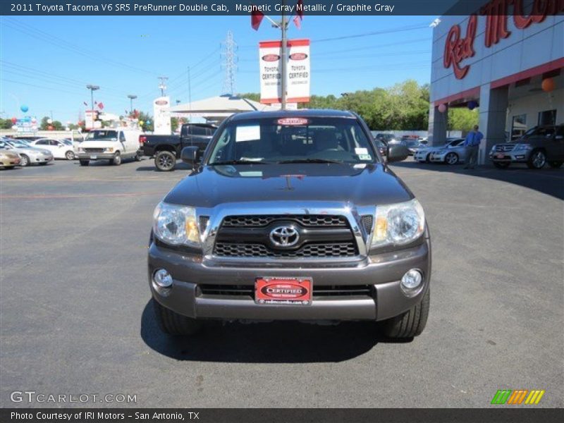 Magnetic Gray Metallic / Graphite Gray 2011 Toyota Tacoma V6 SR5 PreRunner Double Cab