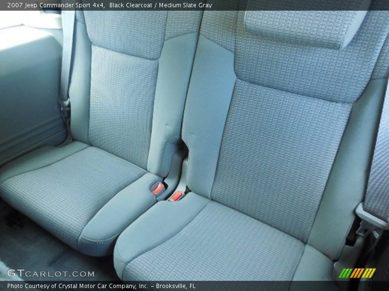 Black Clearcoat / Medium Slate Gray 2007 Jeep Commander Sport 4x4