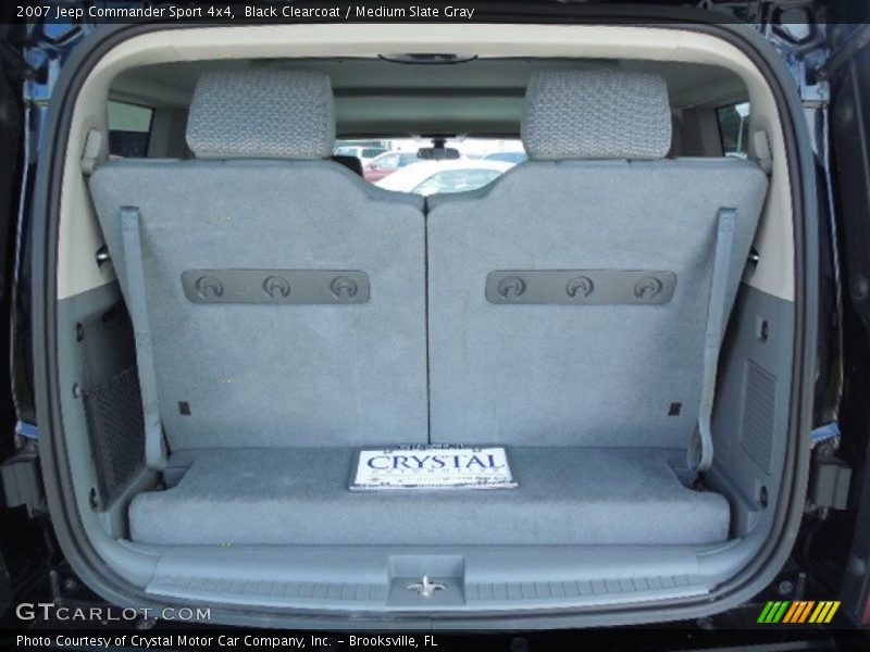 Black Clearcoat / Medium Slate Gray 2007 Jeep Commander Sport 4x4