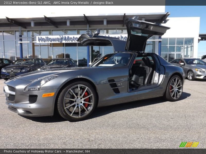 AMG Imola Grey Metallic / designo Black 2012 Mercedes-Benz SLS AMG