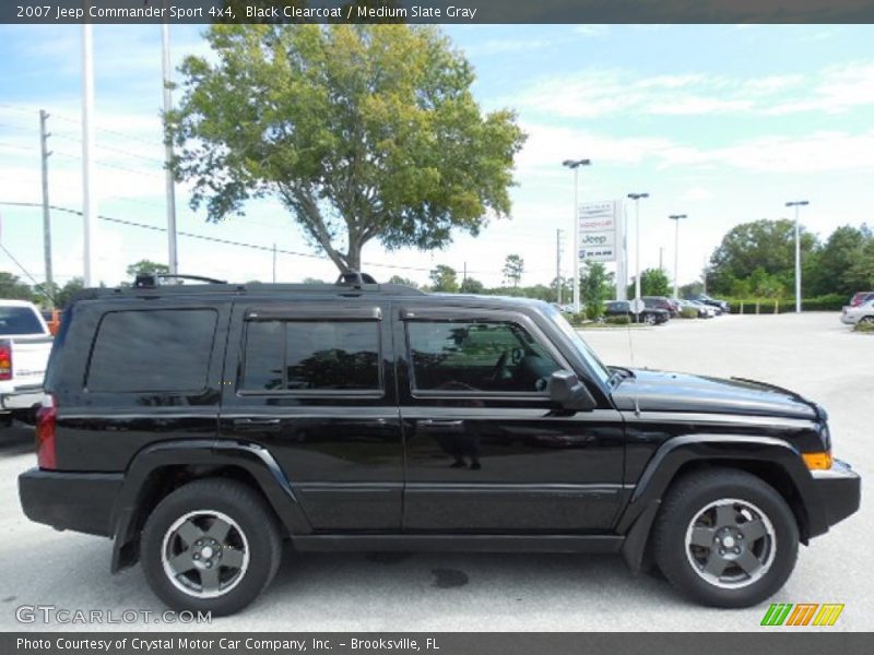 Black Clearcoat / Medium Slate Gray 2007 Jeep Commander Sport 4x4