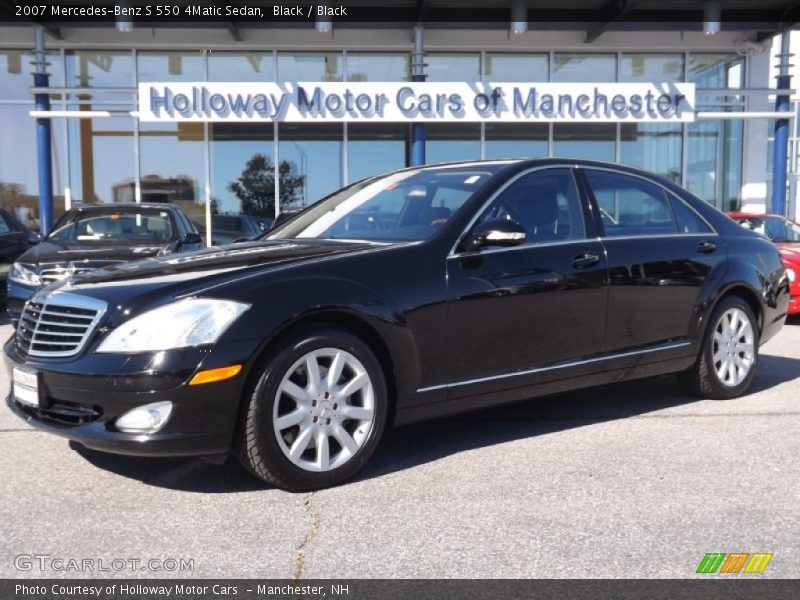 Black / Black 2007 Mercedes-Benz S 550 4Matic Sedan