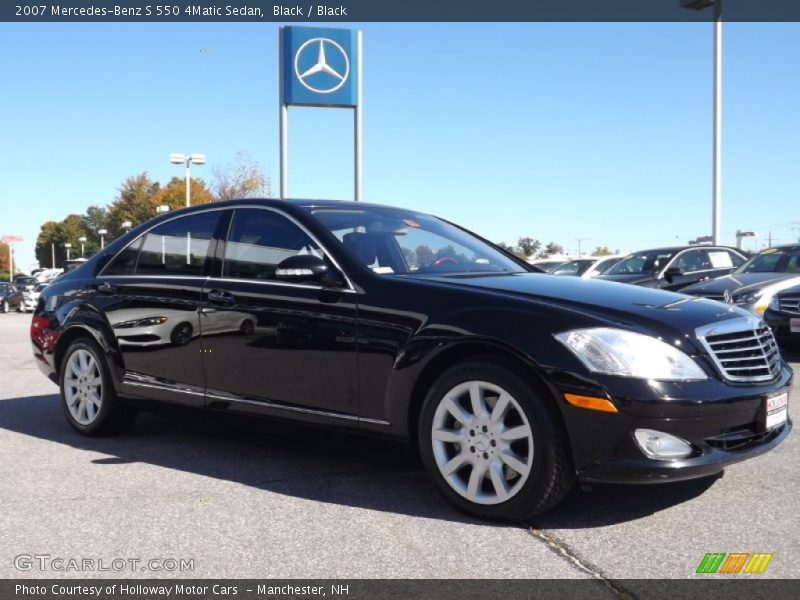 Black / Black 2007 Mercedes-Benz S 550 4Matic Sedan