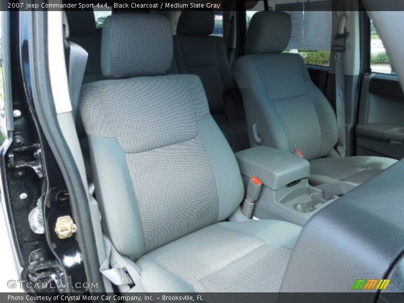 Black Clearcoat / Medium Slate Gray 2007 Jeep Commander Sport 4x4