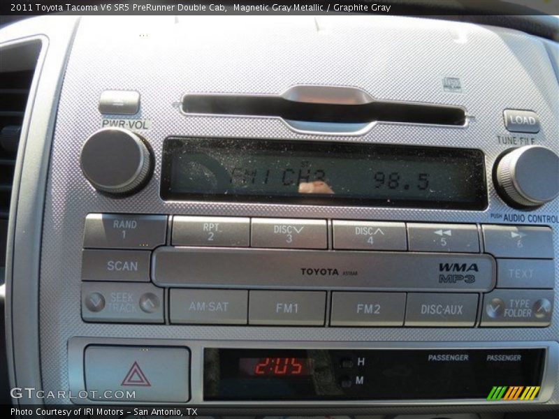 Magnetic Gray Metallic / Graphite Gray 2011 Toyota Tacoma V6 SR5 PreRunner Double Cab