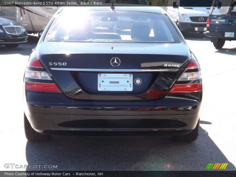 Black / Black 2007 Mercedes-Benz S 550 4Matic Sedan