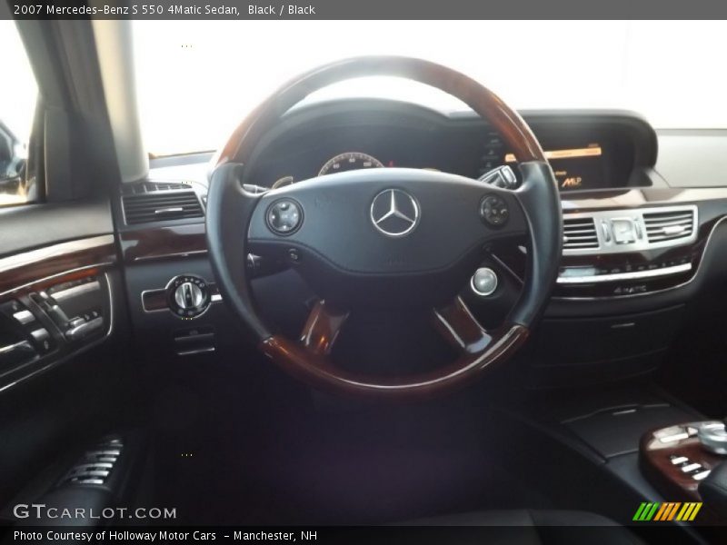 Black / Black 2007 Mercedes-Benz S 550 4Matic Sedan