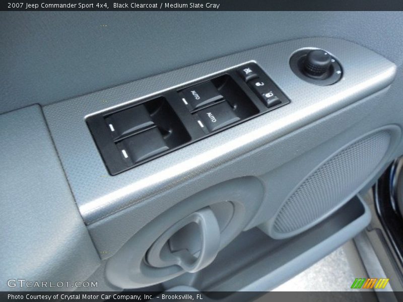 Black Clearcoat / Medium Slate Gray 2007 Jeep Commander Sport 4x4