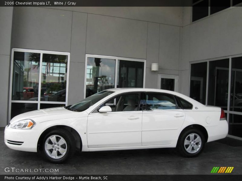 White / Gray 2006 Chevrolet Impala LT