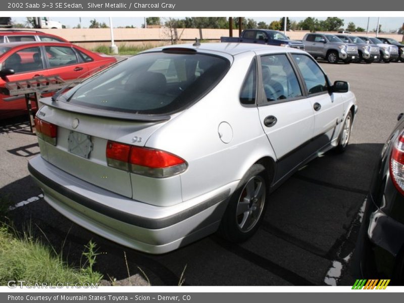 Silver Metallic / Charcoal Gray 2002 Saab 9-3 SE Sedan