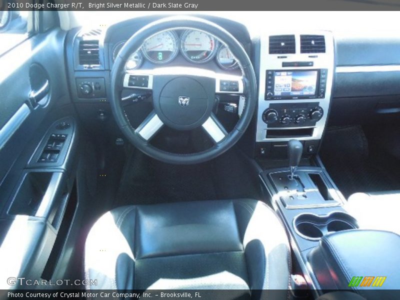 Bright Silver Metallic / Dark Slate Gray 2010 Dodge Charger R/T