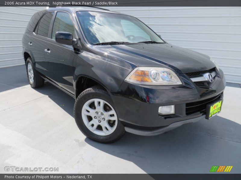 Nighthawk Black Pearl / Saddle/Black 2006 Acura MDX Touring