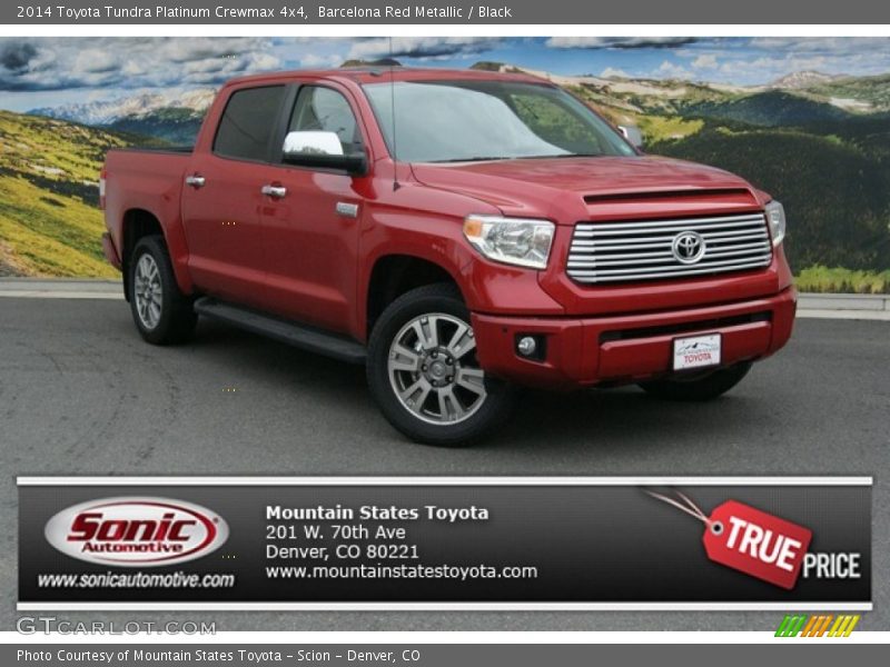 Barcelona Red Metallic / Black 2014 Toyota Tundra Platinum Crewmax 4x4