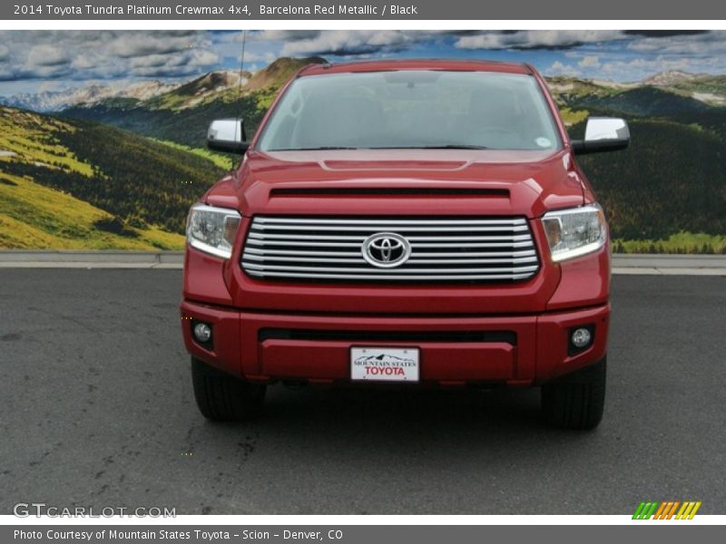 Barcelona Red Metallic / Black 2014 Toyota Tundra Platinum Crewmax 4x4