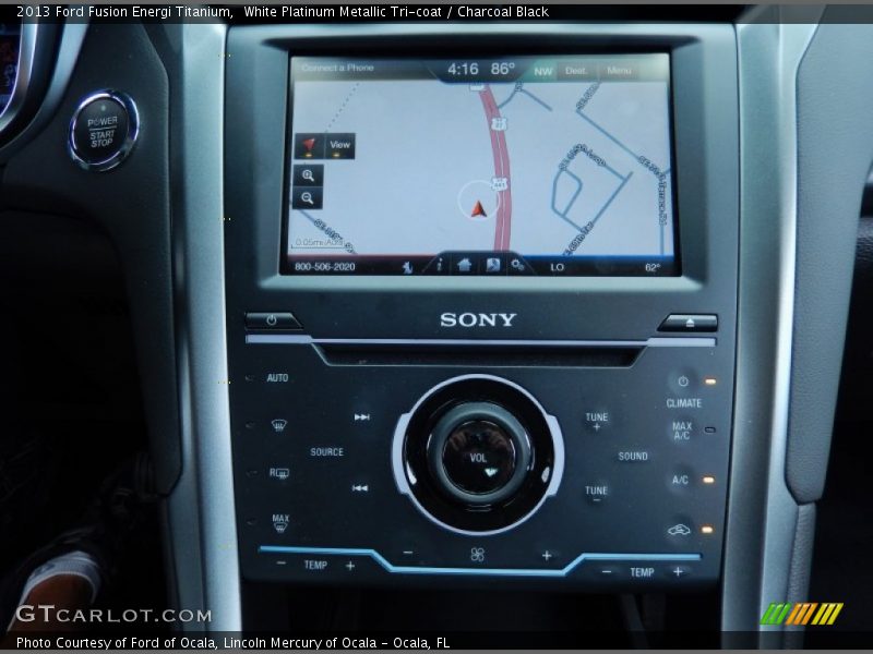 Navigation of 2013 Fusion Energi Titanium