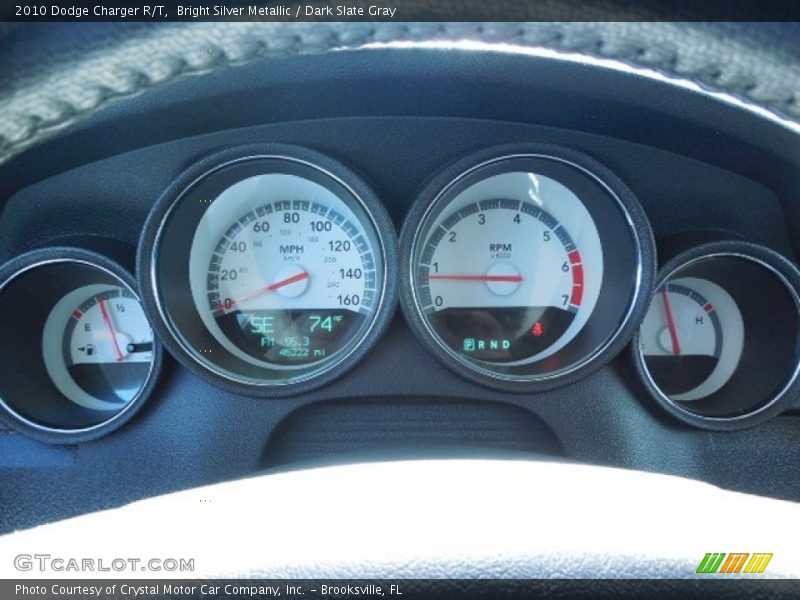 Bright Silver Metallic / Dark Slate Gray 2010 Dodge Charger R/T
