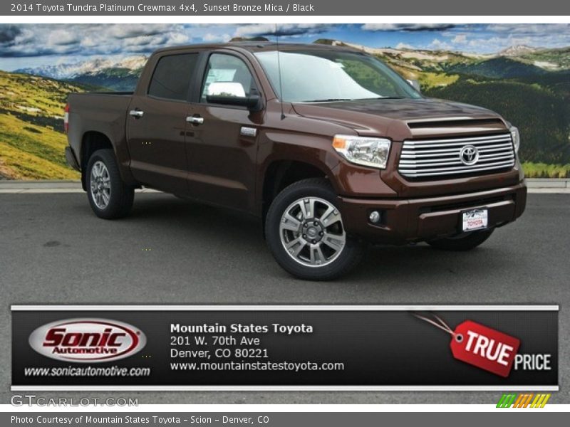 Sunset Bronze Mica / Black 2014 Toyota Tundra Platinum Crewmax 4x4