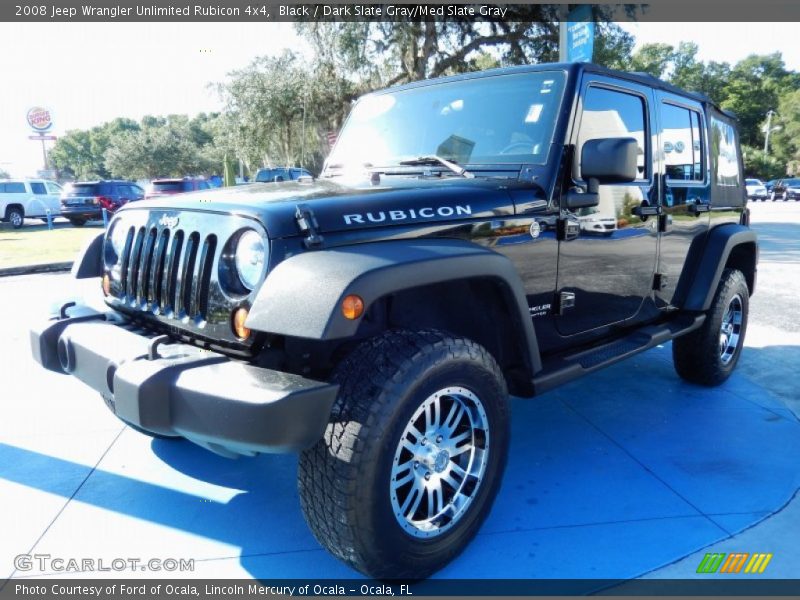 Black / Dark Slate Gray/Med Slate Gray 2008 Jeep Wrangler Unlimited Rubicon 4x4