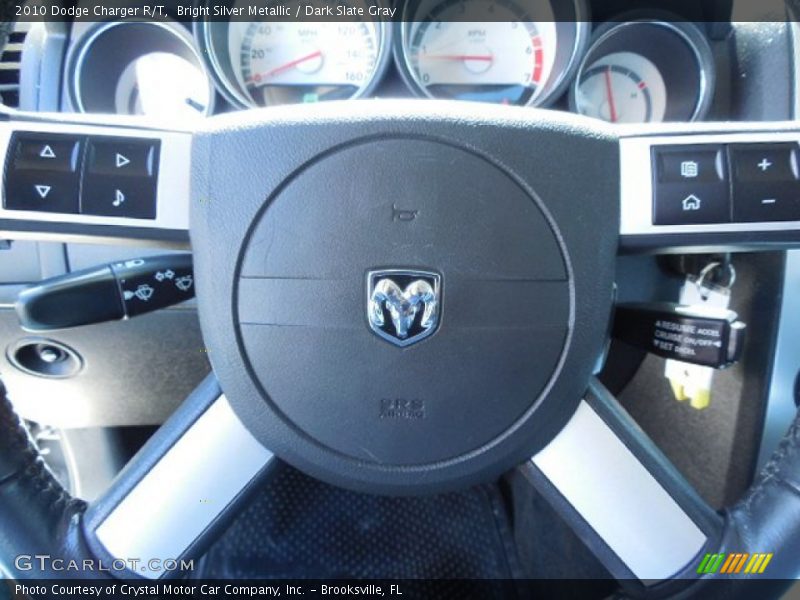 Bright Silver Metallic / Dark Slate Gray 2010 Dodge Charger R/T