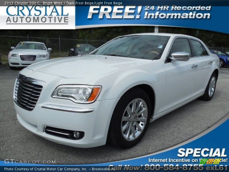 Bright White / Dark Frost Beige/Light Frost Beige 2013 Chrysler 300 C