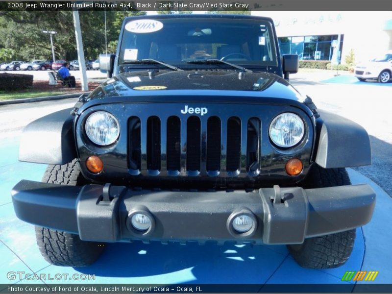 Black / Dark Slate Gray/Med Slate Gray 2008 Jeep Wrangler Unlimited Rubicon 4x4