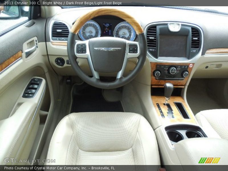 Bright White / Dark Frost Beige/Light Frost Beige 2013 Chrysler 300 C