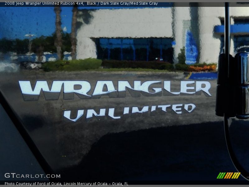 Black / Dark Slate Gray/Med Slate Gray 2008 Jeep Wrangler Unlimited Rubicon 4x4