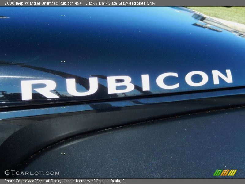 Black / Dark Slate Gray/Med Slate Gray 2008 Jeep Wrangler Unlimited Rubicon 4x4