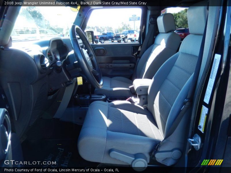 Black / Dark Slate Gray/Med Slate Gray 2008 Jeep Wrangler Unlimited Rubicon 4x4