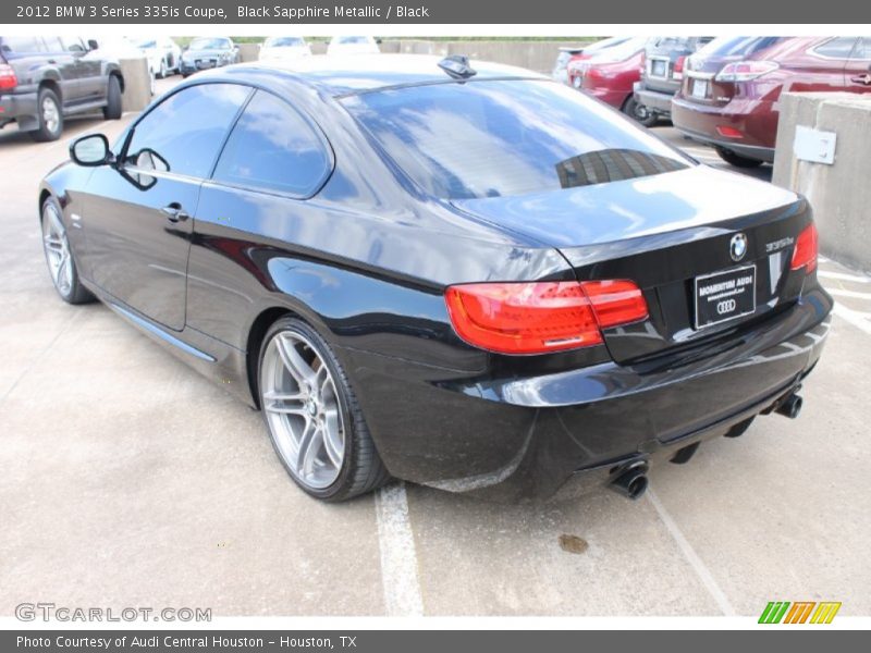Black Sapphire Metallic / Black 2012 BMW 3 Series 335is Coupe