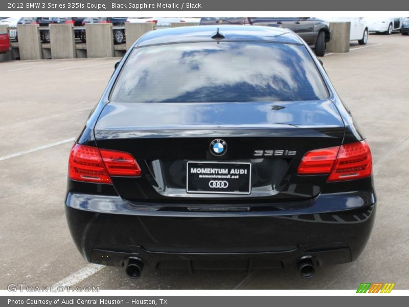 Black Sapphire Metallic / Black 2012 BMW 3 Series 335is Coupe