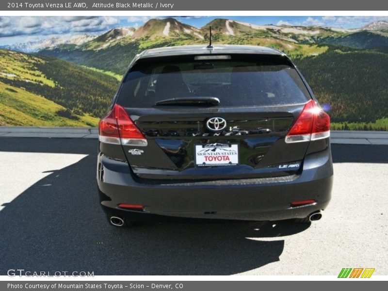 Attitude Black Metallic / Ivory 2014 Toyota Venza LE AWD