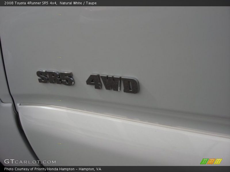 Natural White / Taupe 2008 Toyota 4Runner SR5 4x4