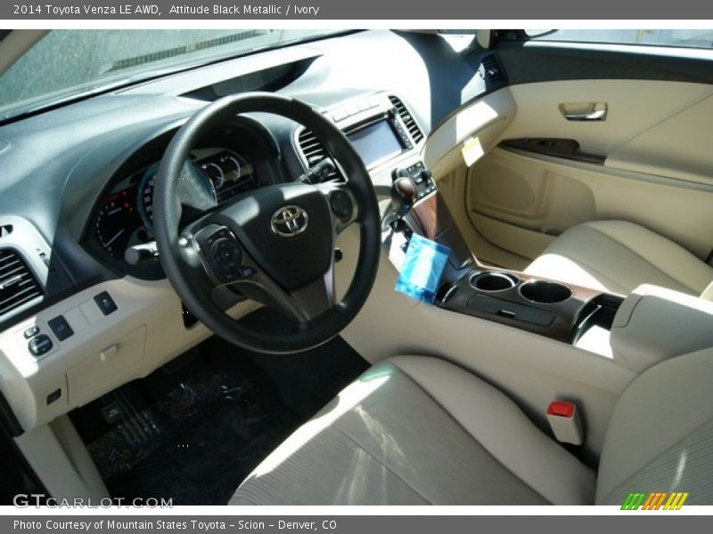 Attitude Black Metallic / Ivory 2014 Toyota Venza LE AWD