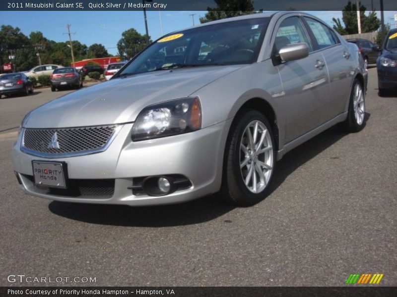 Quick Silver / Medium Gray 2011 Mitsubishi Galant SE