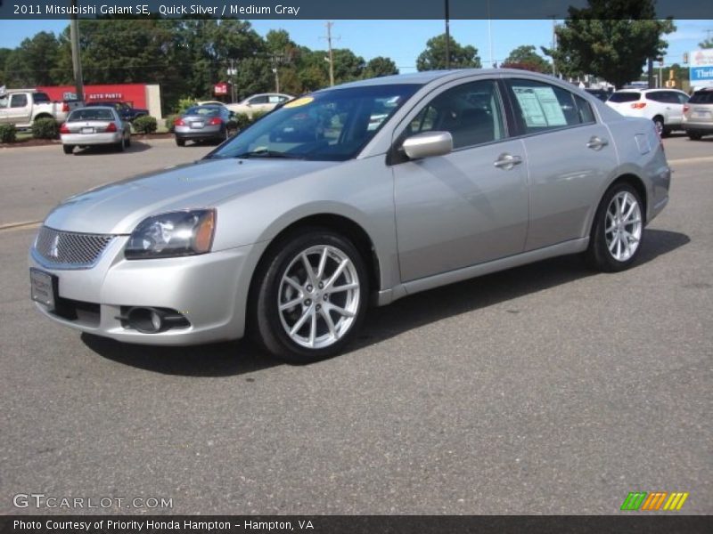 Quick Silver / Medium Gray 2011 Mitsubishi Galant SE