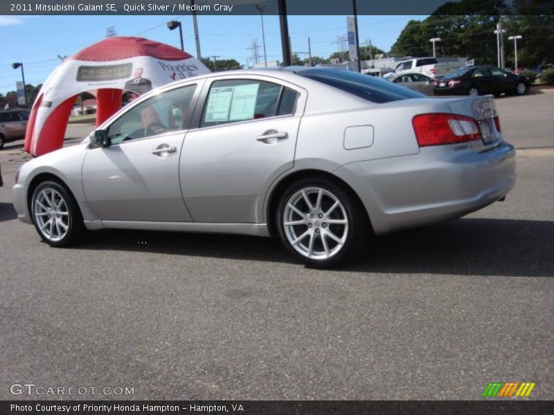 Quick Silver / Medium Gray 2011 Mitsubishi Galant SE