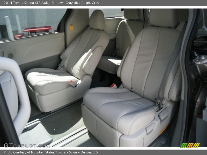 Predawn Gray Mica / Light Gray 2014 Toyota Sienna XLE AWD