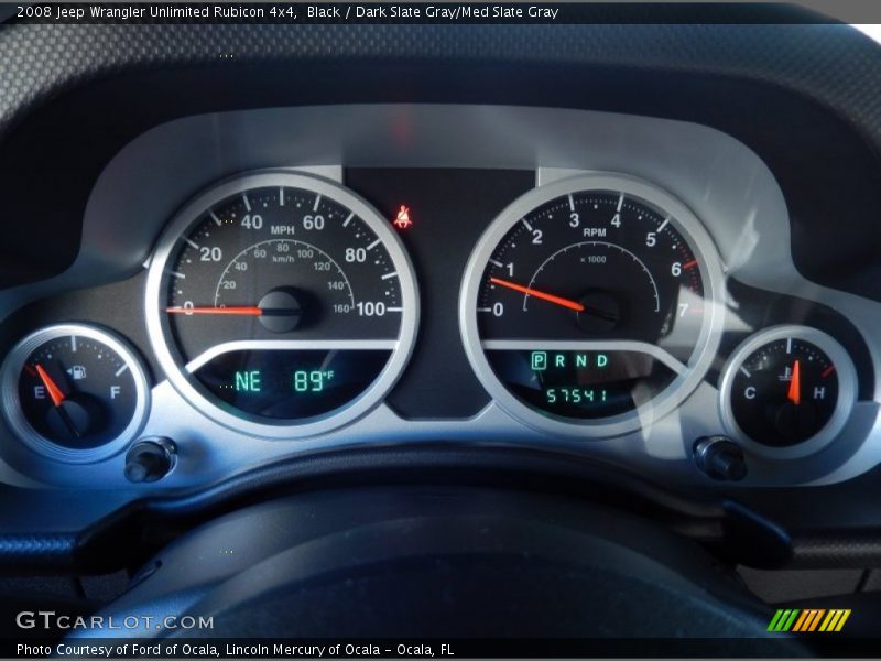 Black / Dark Slate Gray/Med Slate Gray 2008 Jeep Wrangler Unlimited Rubicon 4x4