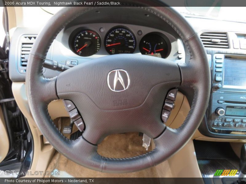 Nighthawk Black Pearl / Saddle/Black 2006 Acura MDX Touring